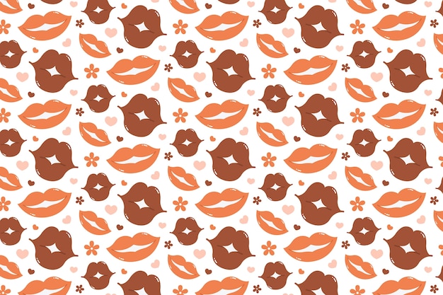 Lips pattern design