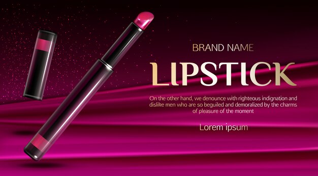 Lipstick template banner