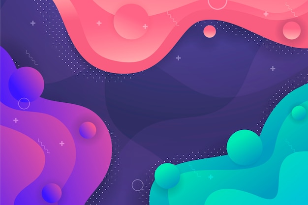 Free vector liquid composition abstract style