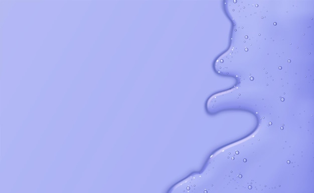 Free Vector liquid gel flow on blue background