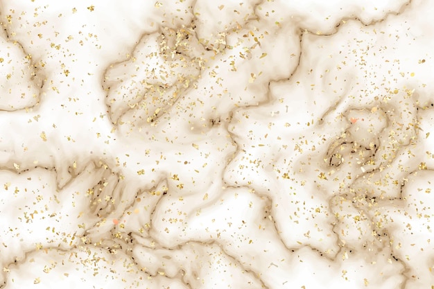 Free Vector liquid marble background with gold splatter