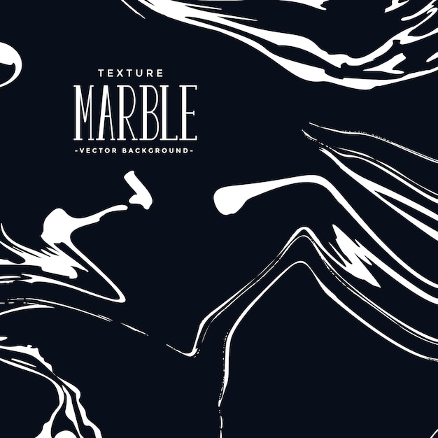 Free Vector liquid marble texture in black and white color