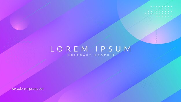 Liquid Shape Blue Memphis Layout Geometric Background Graphic