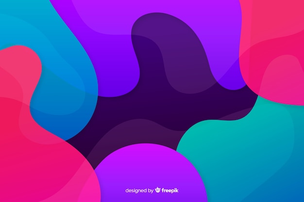 Liquid shapes background style