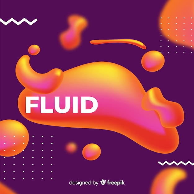 Liquid shapes background