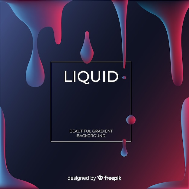 Free vector liquid shapes background