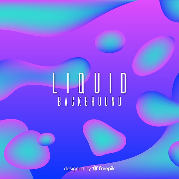 Free Vector liquid shapes background