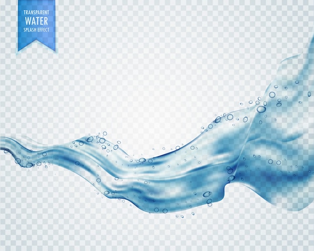 Liquid on a transparent background