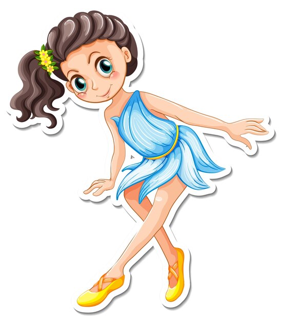 Little angel cartoon character sticker