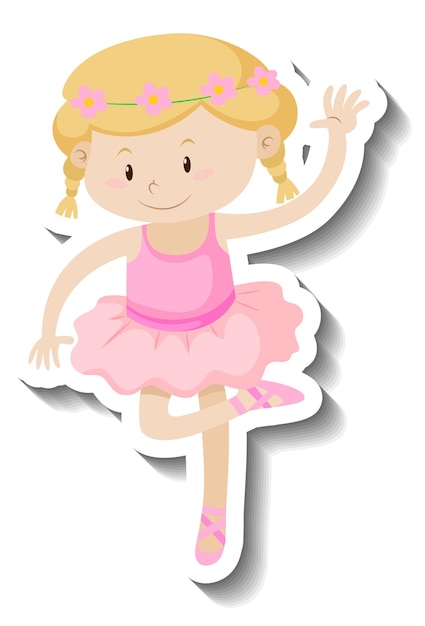 Little ballerina cartoon character