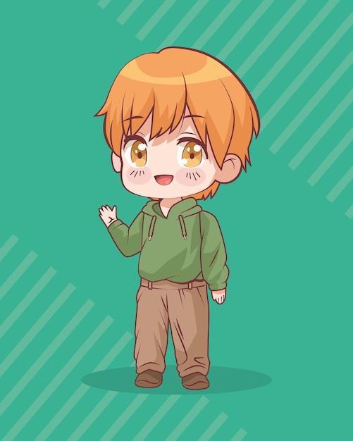 Little blond boy anime