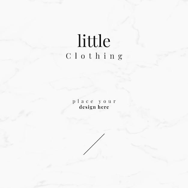 Little clothing template eps typography design