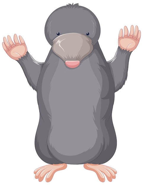 Free Vector a little mole on white background