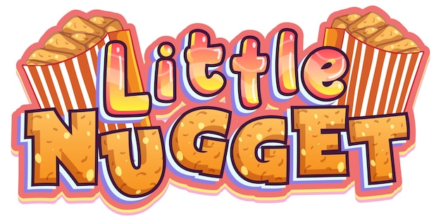 Little Nugget logo text design