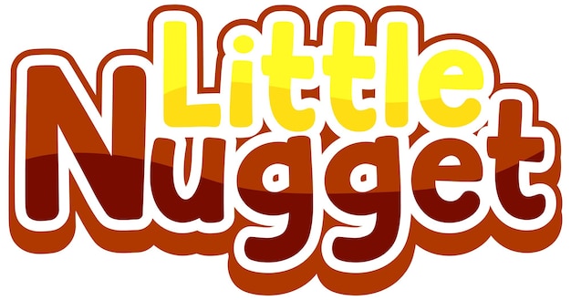 Little Nugget logo text design