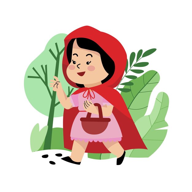 Little red riding hood illustration