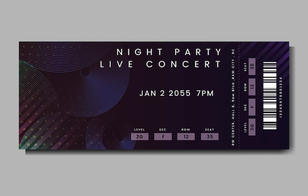 Live concert ticket