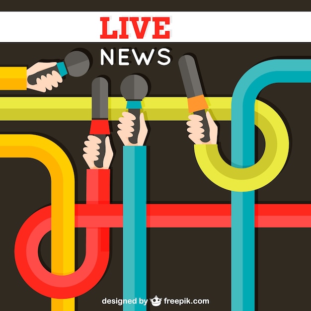 Free Vector live news