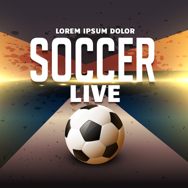 Live soccer background