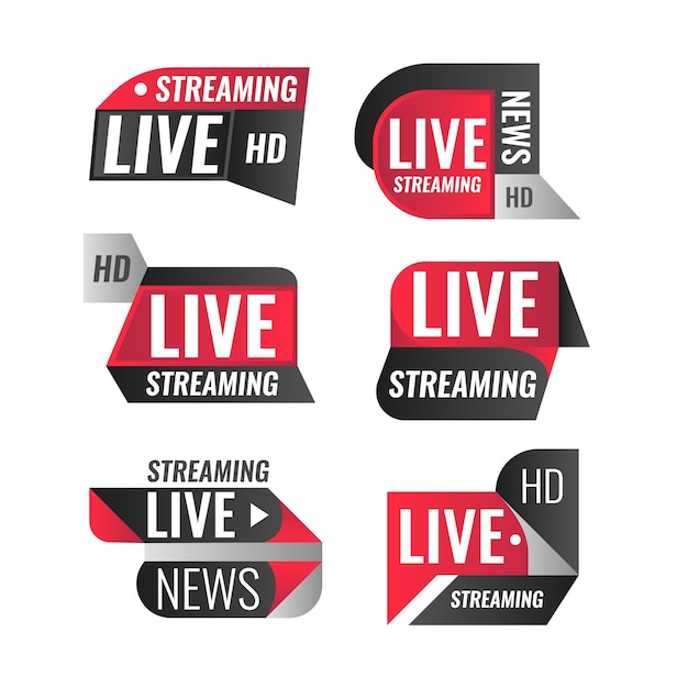 Live streaming news banners