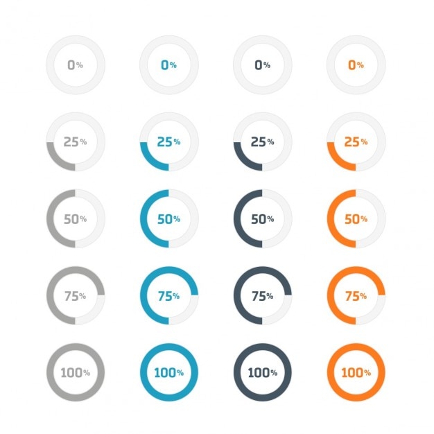 Free vector loading icons