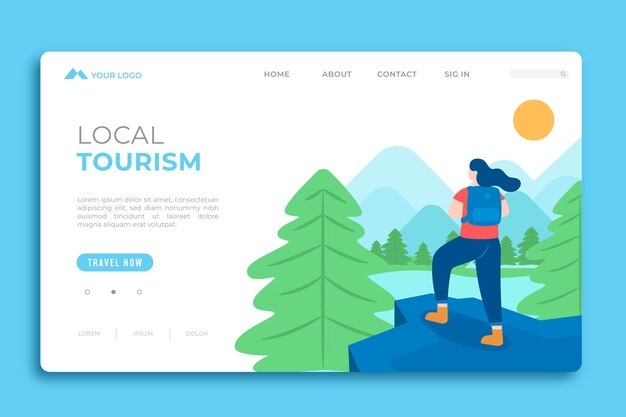 Local tourism landing page