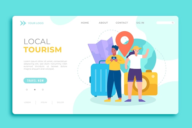 Local tourism landing page