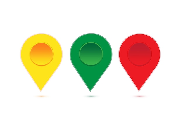 Location Map pin gps pointer markers for destination