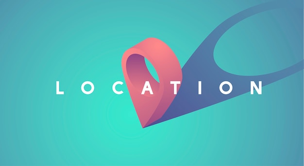 Free Vector location pointer icon graphic vector illustration