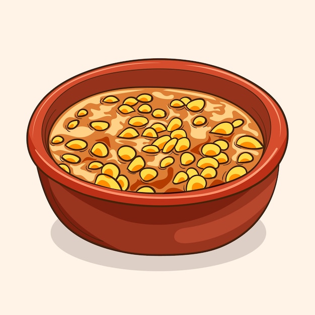 Locro illustration in hand drawn style