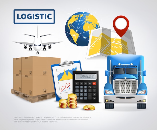 Logistic Colored template