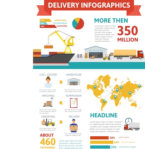 Logistic Infographic Concept