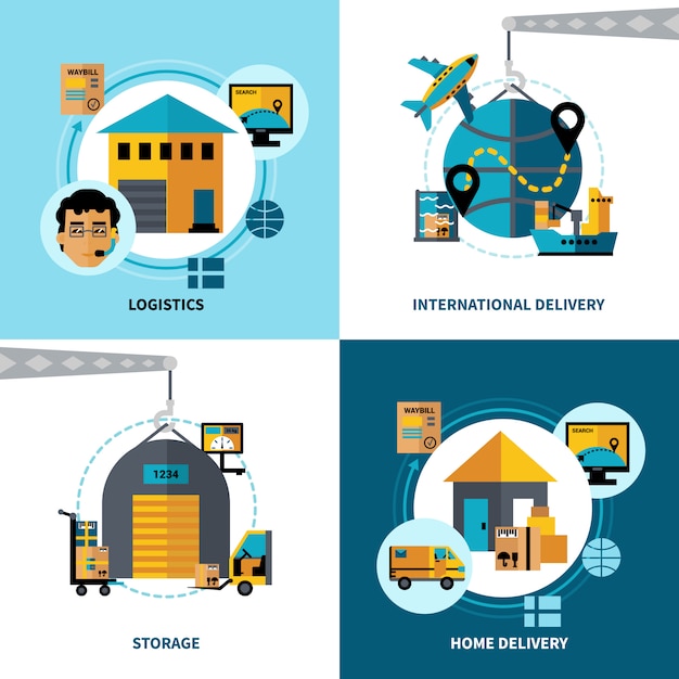 Logistics 2x2 Concept Set