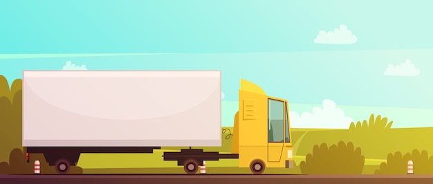 Free Vector logistics and delivery cartoon background