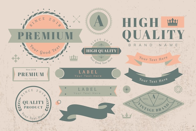 Free vector logo and banner design elements