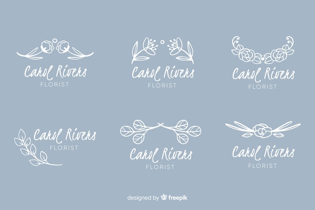 Logo collection for wedding florist