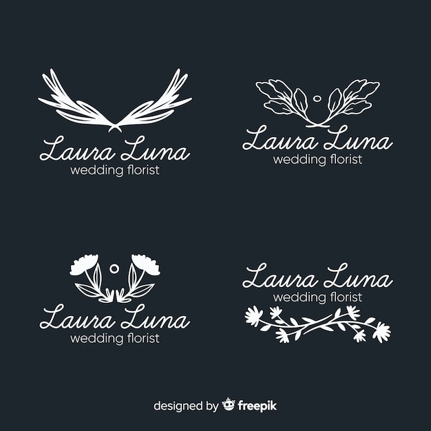 Logo collection for wedding florist