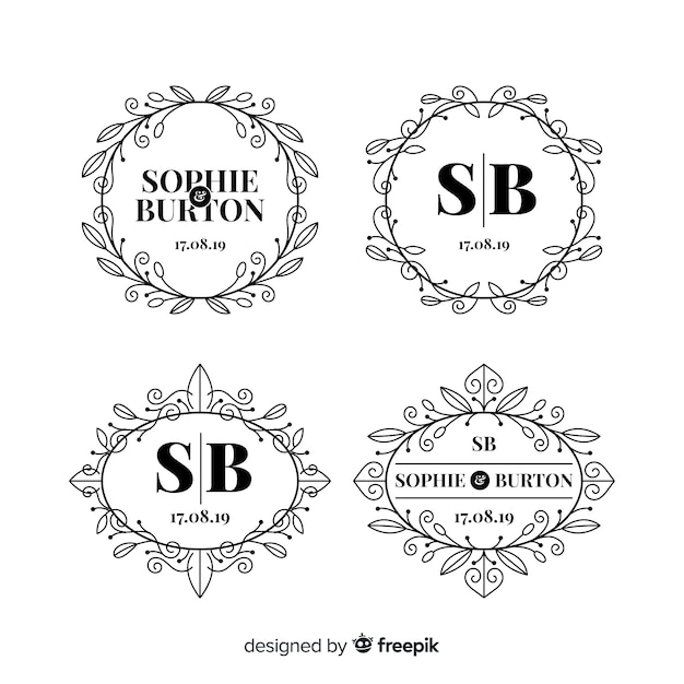 Logo collection for wedding florist