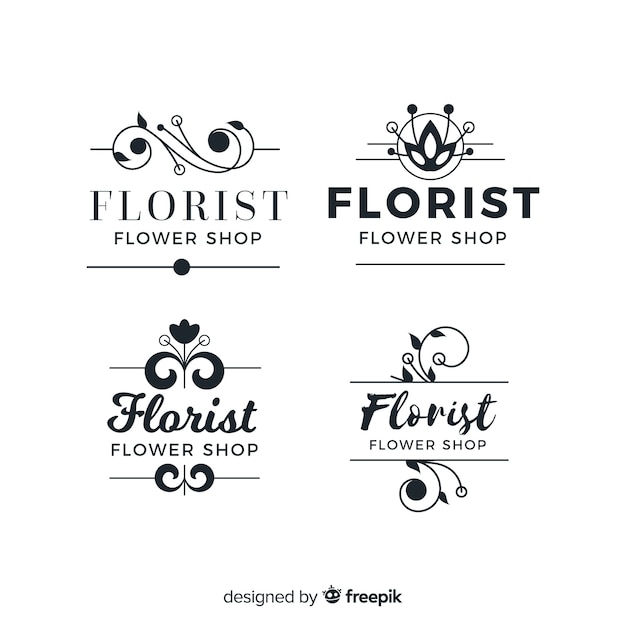 Logo collection for wedding florist