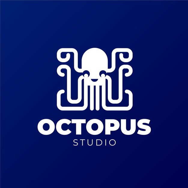 Logo design with octopus