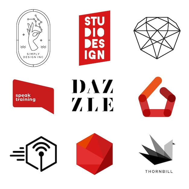 Free Vector logo template collection