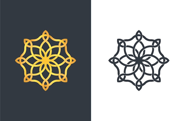 Logo in two versions abstract design