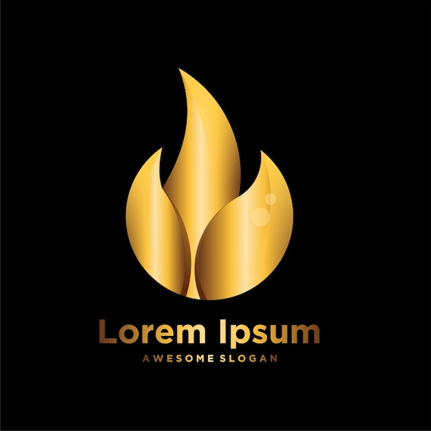 Logo unique gradient luxury design illustration