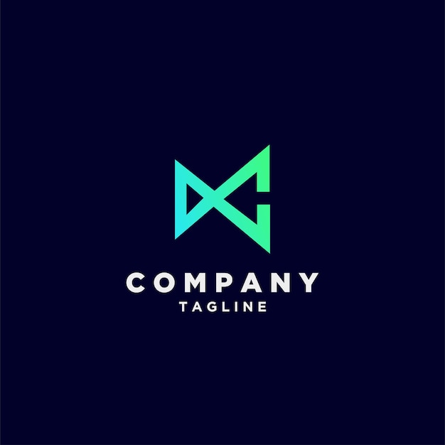 Logo unique luxury gradient colorful design