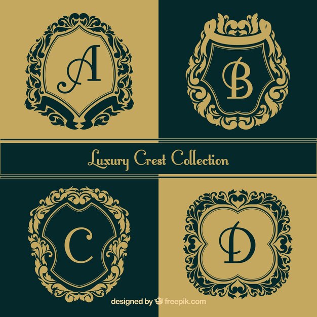 Logos collection of decorative capital letters