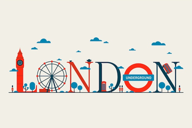 London city lettering