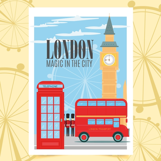 Free Vector london poster