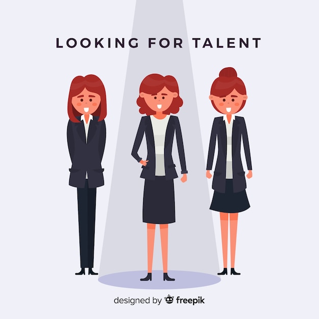 Free vector looking for talent