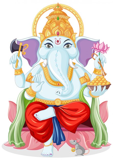 Lord Ganesha cartoon style