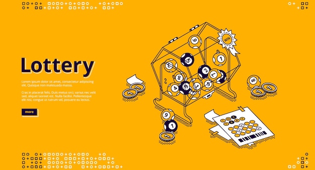 Lottery isometric landing page